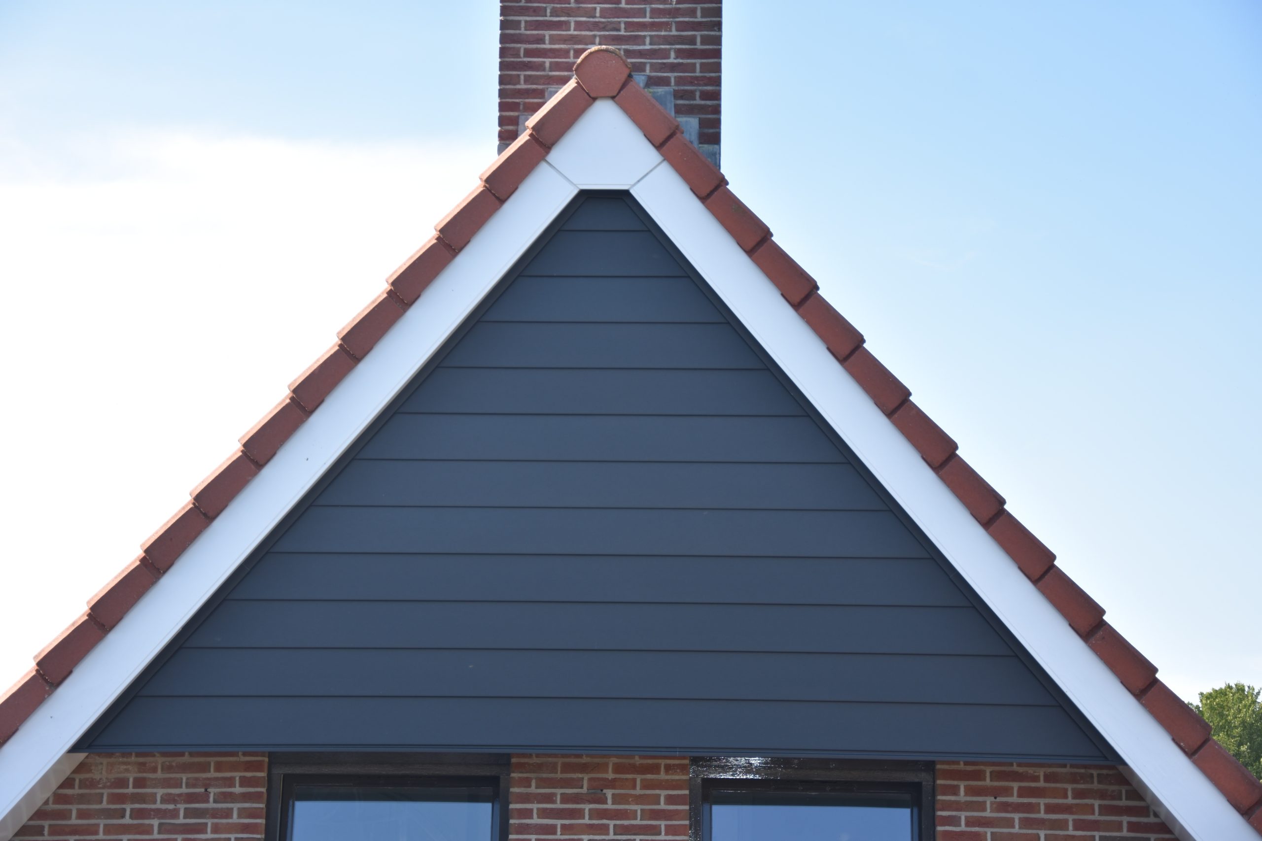 Duurzame gevelbekleding overlapping paneel